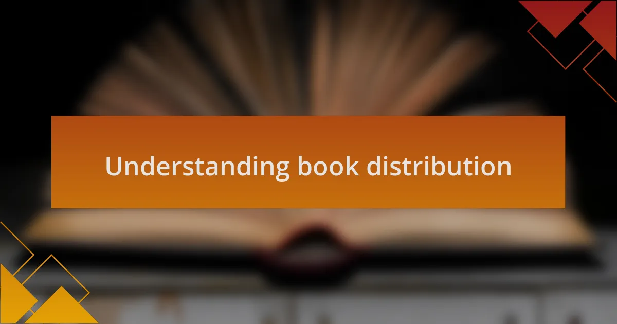 Understanding book distribution